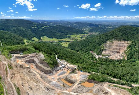 Ein Tagebau aus der Luft