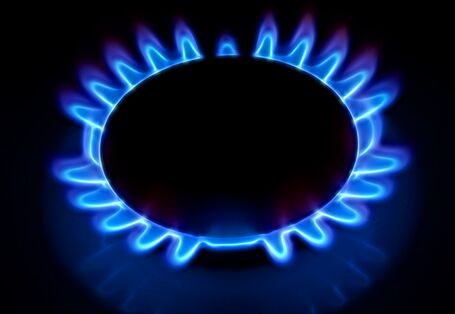 Eine Gasflamme
