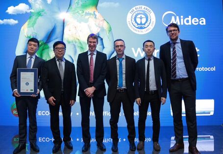 Preisträger auf einer Messe