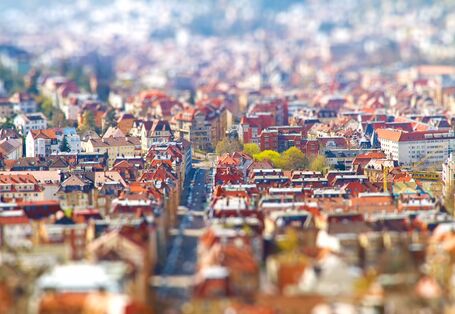aerial view of a city