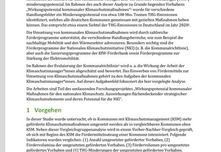 Erste Seite mit Text