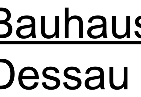 Schriftzug Stiftung Bauhaus Dessau