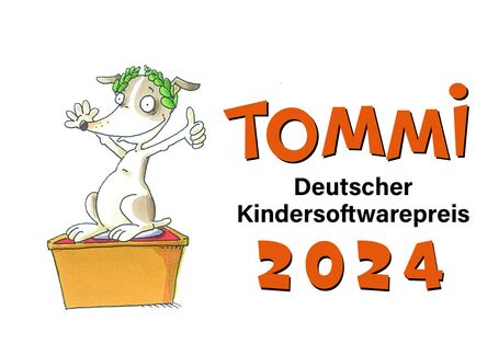 Das Bild zeigt das Logo des Deutschen Kindersoftwarepreises TOMMI.