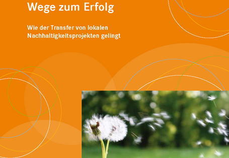 Cover der Broschüre "Wege zum Erfolg - Wie der Transfer von lokalen Nachhaltigkeitsprojekten gelingt"