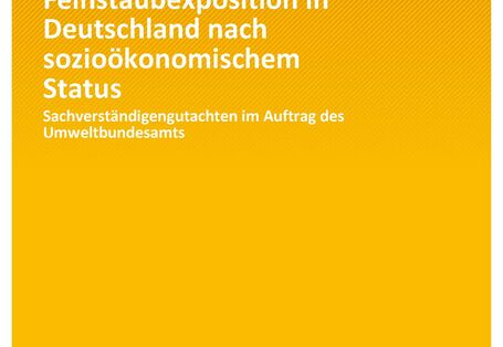 Cover der Publikation Umwelt & Gesundheit 03/2021 Differenzierung der Feinstaubexposition in Deutschland nach sozioökonomischem Status