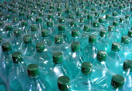 Auf dem Bild sind Einwegflaschen zu sehen. 