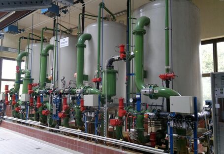 Wasserwerk am UBA Standort Marienfelde zur Grundwasseraufbereitung.