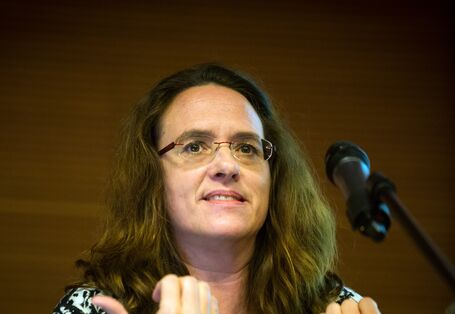 Vortragende mit Mikrofon