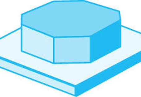 Blaues Modell eines Kassettenklimageräts im Supermarkt.