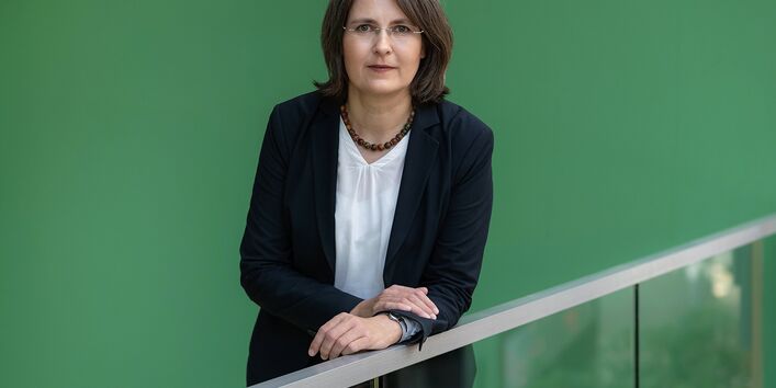 Claudia Röhl im Umweltbundesamt in Dessau