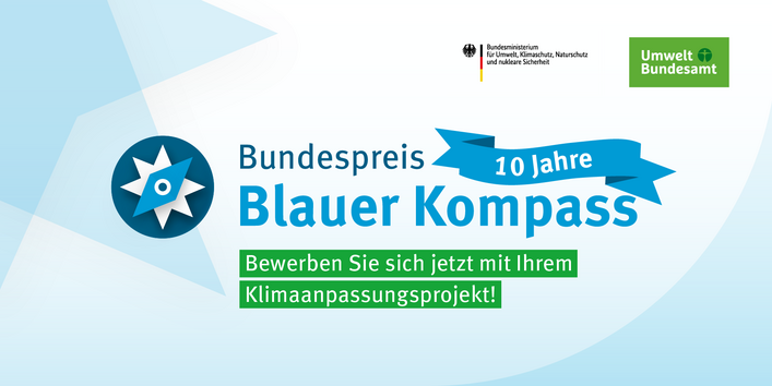 Logo des Bundespreises "Blauer Kompass"