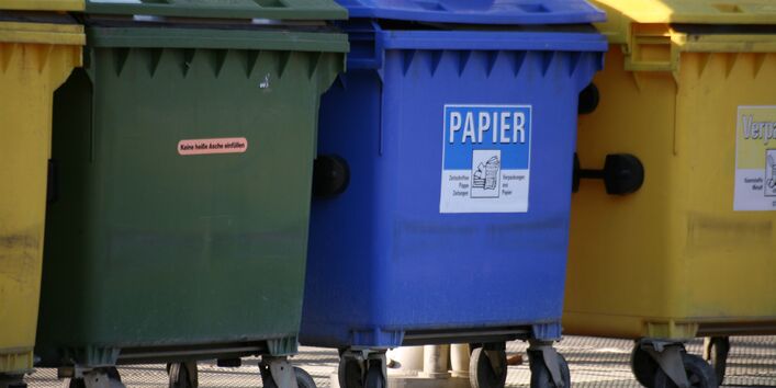 Bins for waste separation