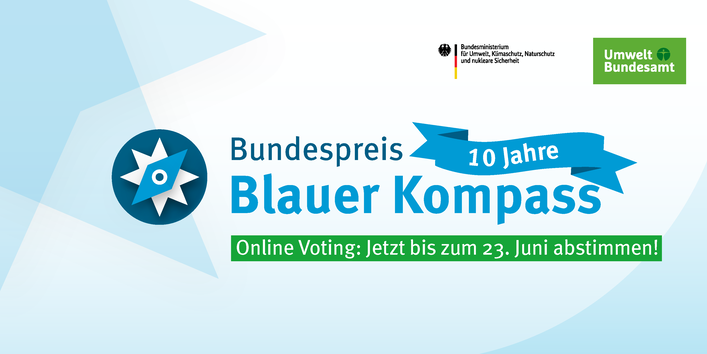 Header Blauer Kompass Start Online-Voting