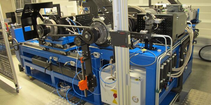 Foto eines Riemenprüfstandes 