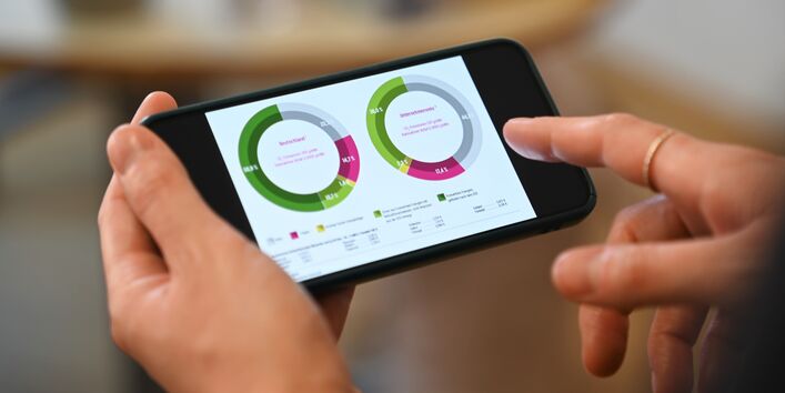 Energiekennzeichnung auf dem Smartphone