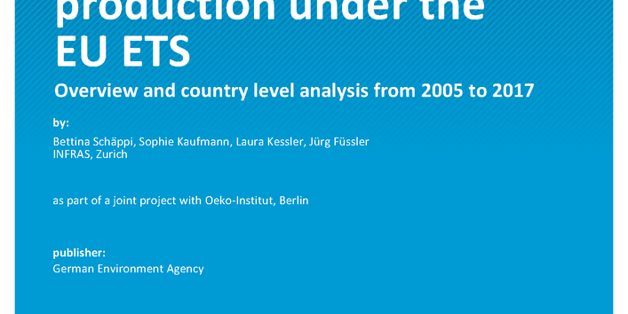 Cover des  Berichts "Development of the cement clinker industry under the EU ETS"