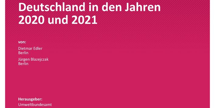 Cover des Berichts "Beschäftigungswirkungen des Umweltschutzes in Deutschland in den Jahren 2020 und 2021"