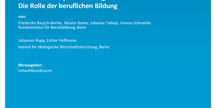 Cover des Berichts "Kompetenzen für Klimaanpassung"