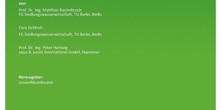 Cover des Berichts "Fällmittelnotstand bei der Abwasserbehandlung"