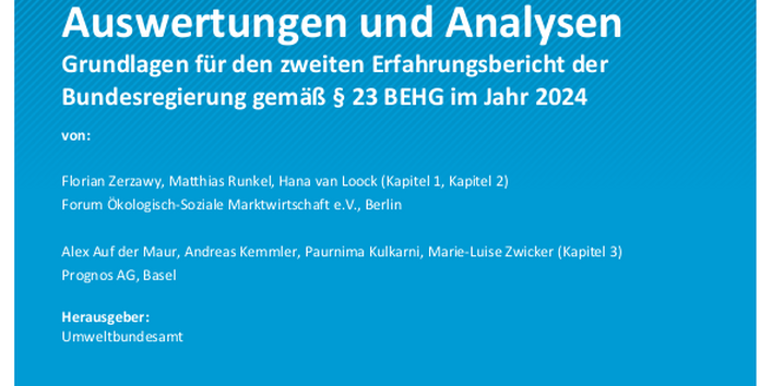 Cover des Berichts "Wirkung des nationalen Brennstoffemissionshandels – Auswertungen und Analysen"