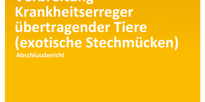 Cover der Publikation Umwelt & Gesundheit 03/2020 Auswirkungen des Klimawandels auf die Verbreitung Krankheitserreger übertragender Tiere (exotische Stechmücken)