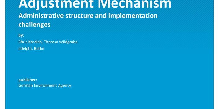 Cover of publication CC 21/2022 Carbon Border Adjustment Mechanism