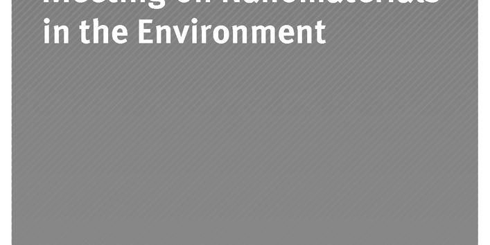 Cover der Publikation Dokumentationen 01/2018 Scientific Stakeholder Meeting on Nanomaterials in the Environment