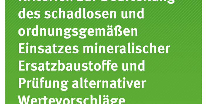 Cover der Publikation Texte 26/2018 Weiterentwicklung von Kriterien zur Beurteilung des schadlosen und ordnungsgemäßen Einsatzes mineralischer Ersatzbaustoffe und Prüfung alternativer Wertevorschläge