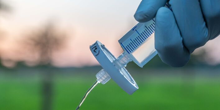 Bild einer Gewässerprobe