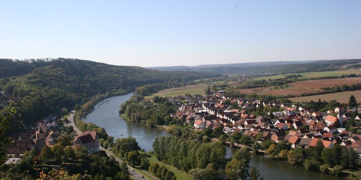 Die Landschaft an der Station Homburg
