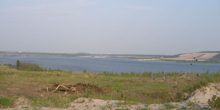 Opencut mining residual hole