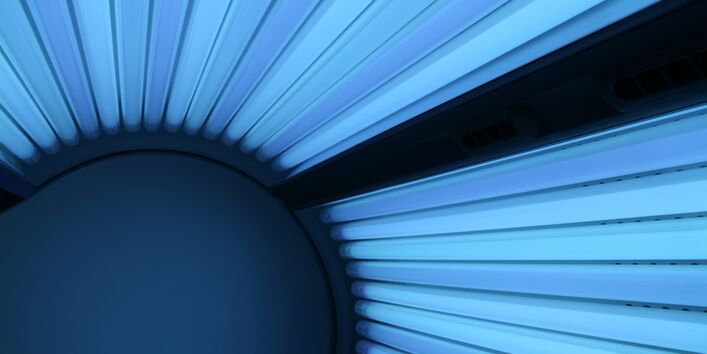 Innenansicht eines Solariums