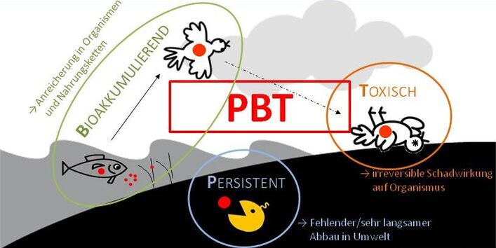 PBT Stoffe reagieren auf den Organismus tödlich