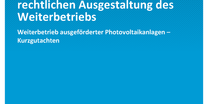 Titelseite Publikation Climate Change 10/2020 Analyse der Stromeinspeisung ausgeförderter Photovoltaikanlagen und Optionen einer rechtlichen Ausgestaltung des Weiterbetriebs