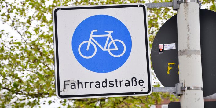 Verkehrsschild "Fahrradstraße"