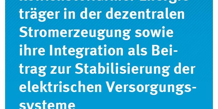 Cover Climate Change 08/2014 Klimapolitischer Beitrag kohlenstoffarmer Energieträger in der dezentralen Stromerzeugung sowie ihre Integration als Beitrag zur Stabilisierung der elektrischen Versorgungssysteme