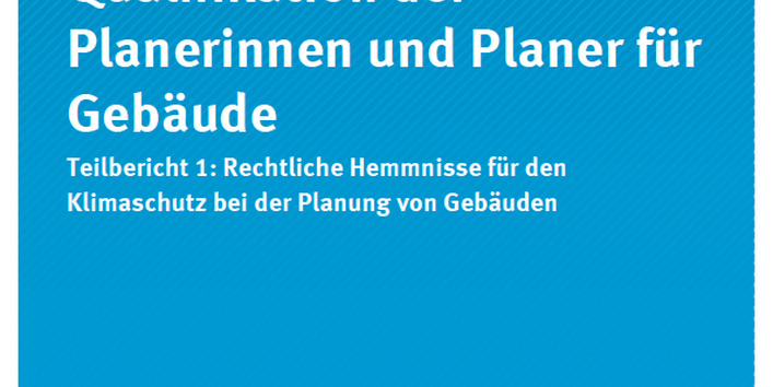 Prof. Dr. Stefan Klinski Energiebezogene Qualifikation der Planerinnen und Planer für Gebäude