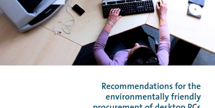 Cover Recommendations for the environmentally friendly procurement of desktop PCs