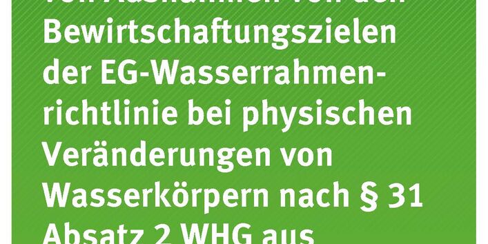 Cover Texte 25/2014 Arbeitshilfe zur Prüfung von Ausnahmen von den Bewirtschaftungszielen der EG-Wasserrahmenrichtlinie bei physischen Veränderungen von Wasserkörpern nach § 31 Absatz 2 WHG aus wasserfachlicher und rechtlicher Sicht