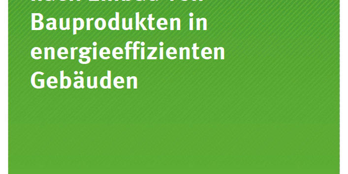 Cover Texte 36/2016 Innenraumluftqualität nach Einbau von Bauprodukten in energieeffizienten Gebäuden
