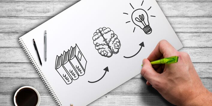 Symbols: Books-Brain-Light