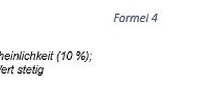 Formel 4: PD-Wert stetig