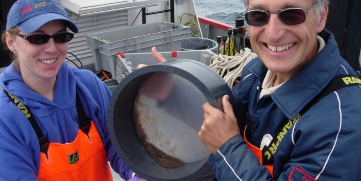 Collecting plankton in Canada