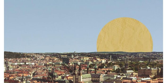 City skyline - Images compiled into a collage 