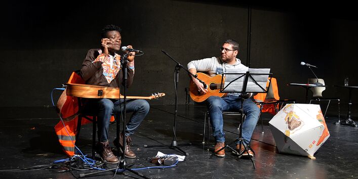 Musiker auf der Bühne