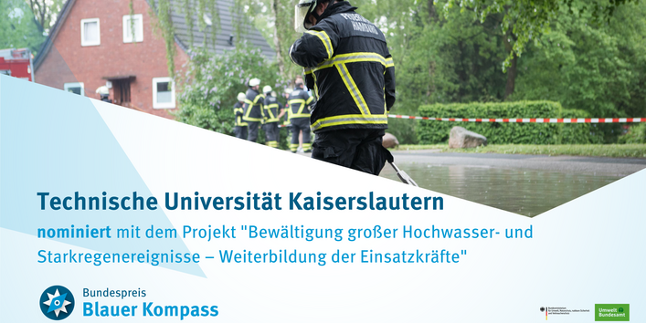 Freiwillige Feuerwehr im Einsatz bei einem Hochwasser.