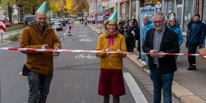 Eröffnung Pop-Up Radweg