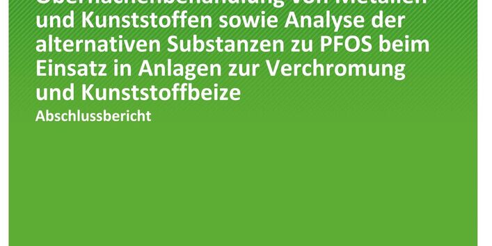 Cover der Publikation TEXTE 211/2020 Beste verfügbare Techniken für die PFOS-Substitution in der Oberflächenbehandlung von Metallen und Kunststoffen sowie Analyse der alternativen Substanzen zu PFOS beim Einsatz in Anlagen zur Verchromung und Kunststoffbeize