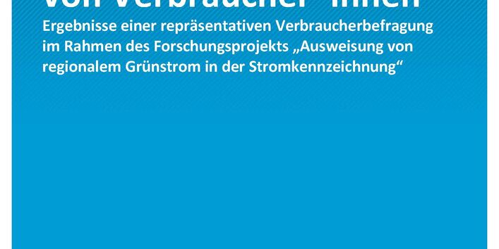 Titelseite der Puclikation Climate Change 17/2021 Regionaler Grünstrom – Interesse und Ansprüche von Verbraucher*innen: Ergebnisse einer repräsentativen Verbraucherbefragung im Rahmen des Forschungsprojekts „Ausweisung von regionalem Grünstrom in der Stromkennzeichnung“ 