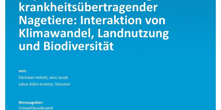 Titelseite der Publikation Climate Change 55/2021 Langfristige Populationsentwicklung krankheitsübertragender Nagetiere: Interaktion von Klimawandel, Landnutzung und Biodiversität  